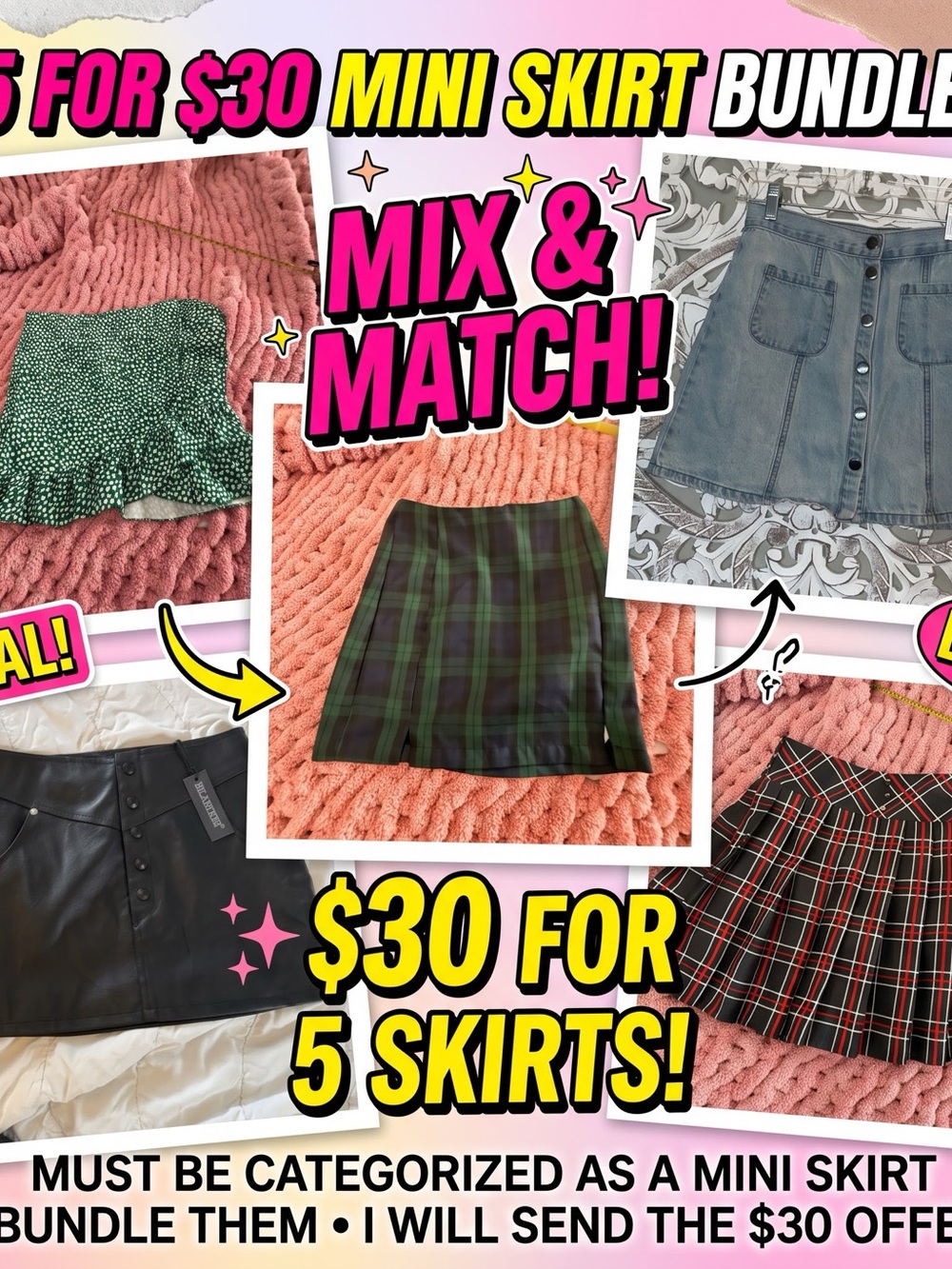 Mix and Match Bundle and Save !! 5 minis for $30